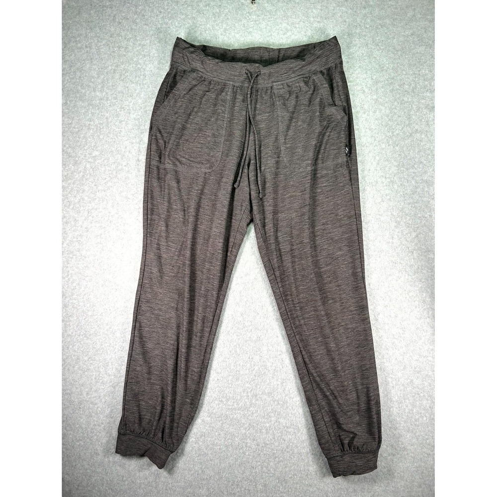 Skechers Jogger Pants Womens Small Dark Gray Stretch Drawstring Waist Running